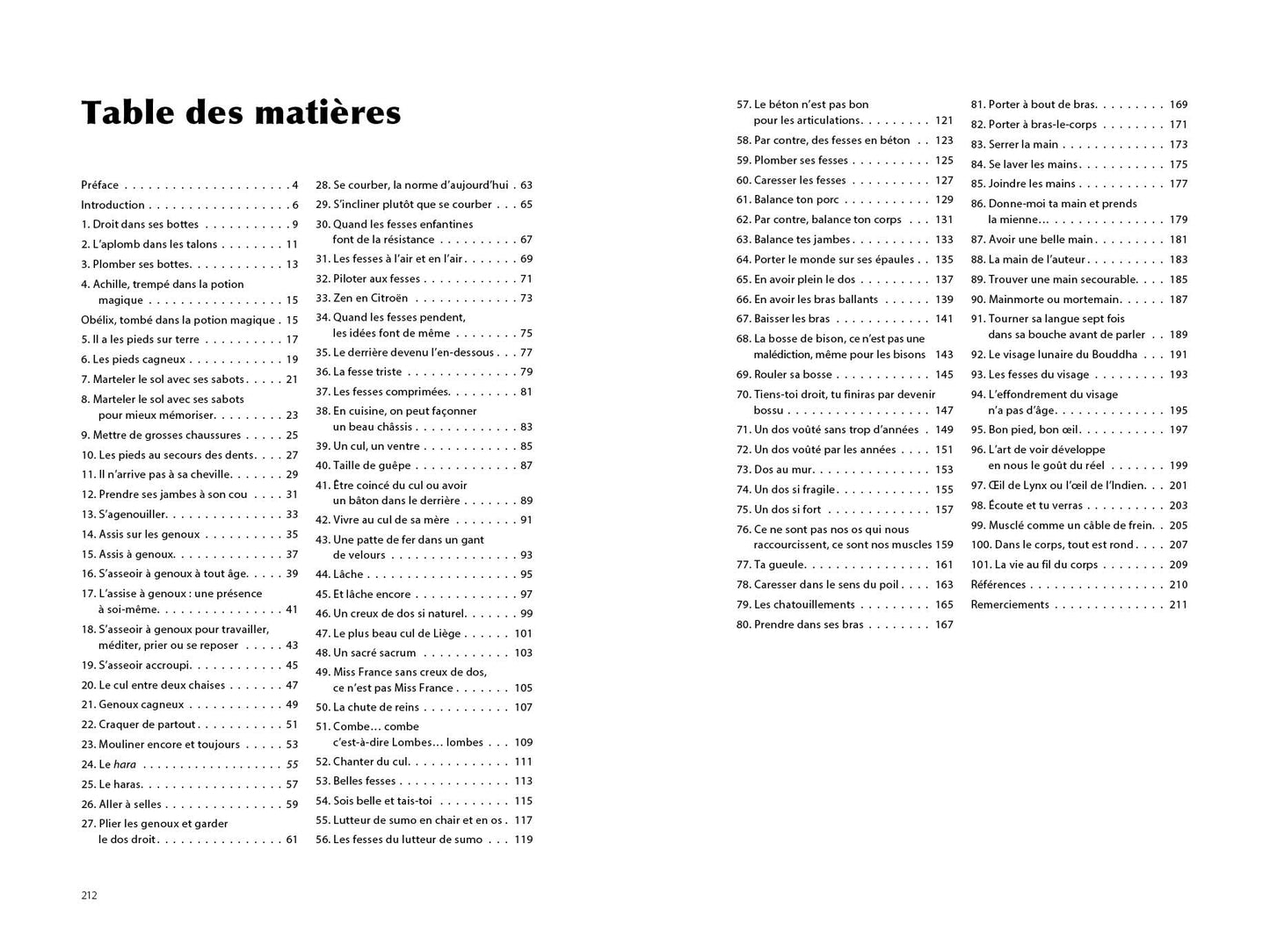 Livre - 101 Expressions du corps